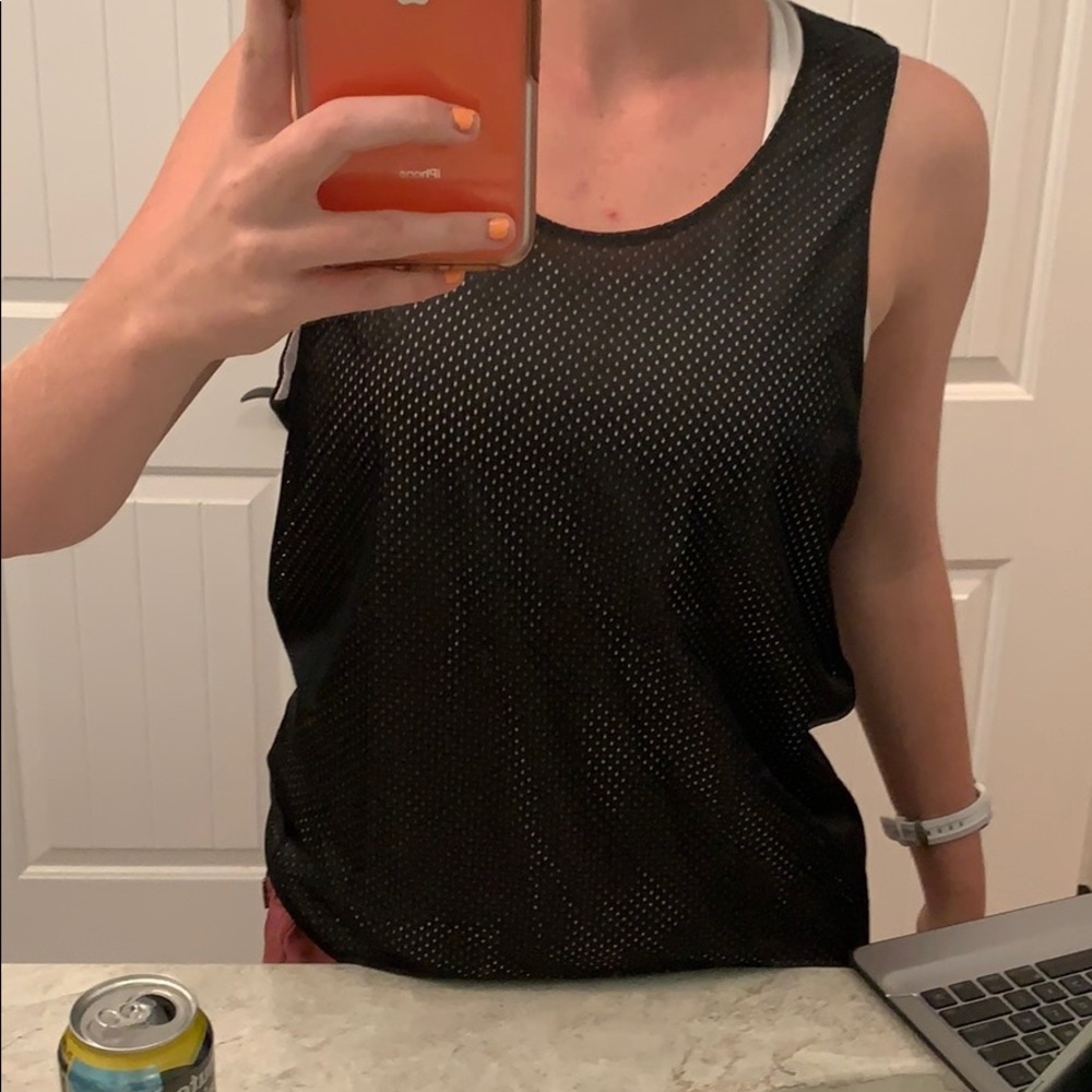 COMPLETELY BLANK reversible pinnie.